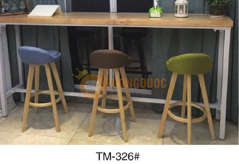 Bộ bàn ghế gỗ quầy bar HOY TM326-1